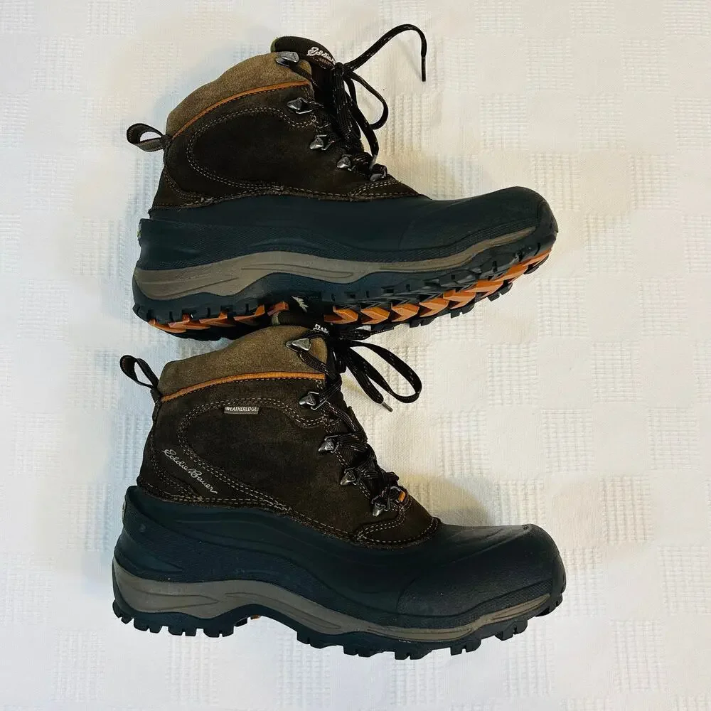 Eddie Bauer Mens 8,5 Boots Snowfoil Thermafill 200 Gram Insulation